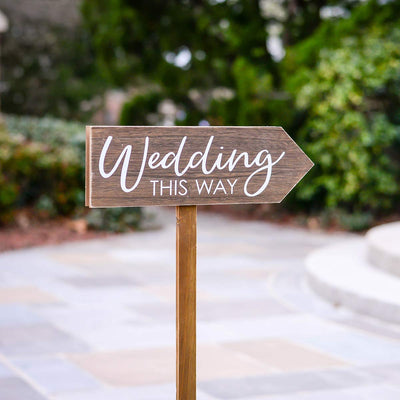 Wedding Arrow Signs