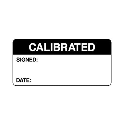 Calibrated - Signed & Date - Sticker Sheet QCS062 QCS ST1
