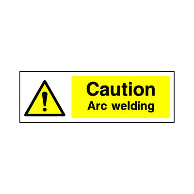 Caution - Arc Welding - Landscape Sign GW014 GW LN3