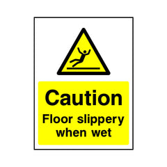 Caution Floor SliPPEry When Wet - Portrait Sign HS021 HS PT1