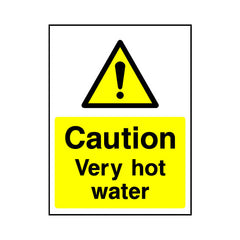Caution Very Hot Water - Portrait Sign HS022 HS PT1