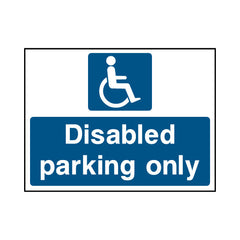 Disabled Parking Only - Landscape Sign HS002 HS LN1