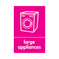 Large Appliances Disposal - Portrait Sign ER016 ER PT1