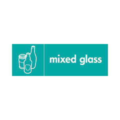 Mixed Glass (Icon Left) - Landscape Sign GR018 GR LN3