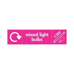 Mixed Light Bulbs & Icon Recycling - Landscape Sign ER101 ER LN3