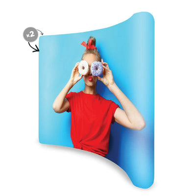 Curved Fabric Display Wall