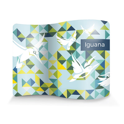 Iguana Curved Fabric Wall