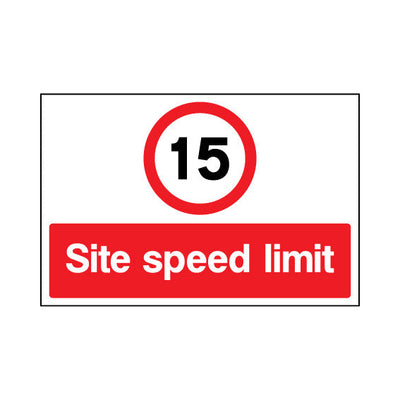 15 Mph Site Speed Limit - Landscape Sign - LN1 CN090 CN