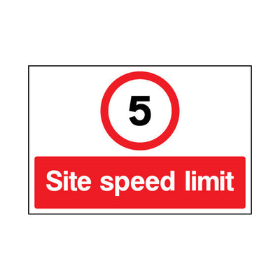 5 Mph Site Speed Limit - Landscape Sign - LN1 CN088 CN