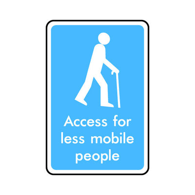 Access For Less Mobile People - Portrait Sign IS023 IS PT1