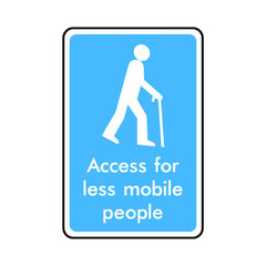 Access For Less Mobile People - Portrait Sign IS023 IS PT1