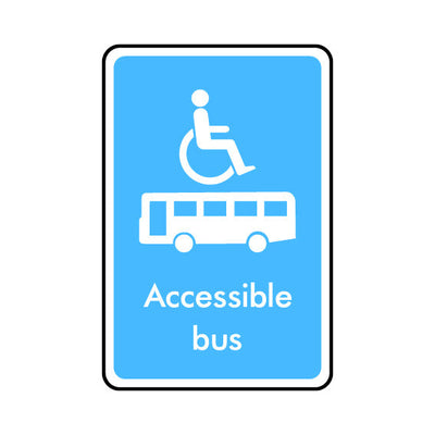 Accessible Bus - Portrait Sign IS025 IS PT1