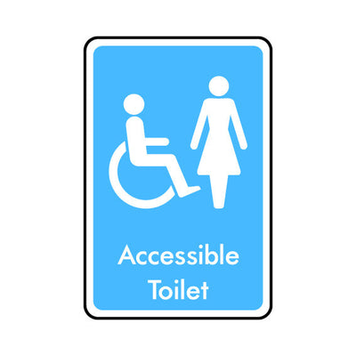 Accessible Toilet (female) - Portrait Sign IS004 IS PT1