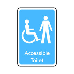 Accessible Toilet (male) - Portrait Sign IS009 IS PT1