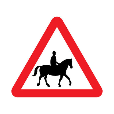 Accompanied Horses Or Ponies - Landscape Sign UKT041 UKT LN1