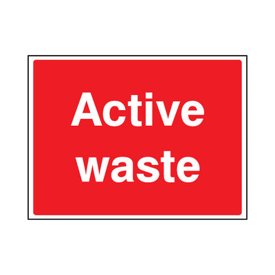 Active Waste - Landscape Sign - LN1 CN110 CN