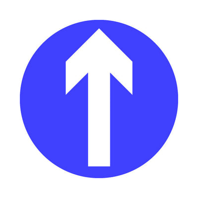 Ahead Only (traffic) - Square Sign RRTS004 RRT SQ1