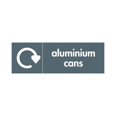 Aluminium Cans Recycling - Landscape Sign MR002 MR LN3