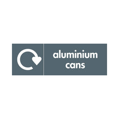 Aluminium Cans Recycling - Landscape Sign MR002 MR LN3