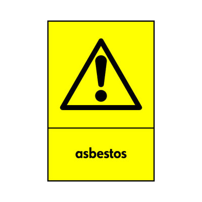 Asbestos (hazard Symbol) - Portrait Sign HHW007 HHW PT1