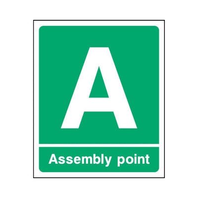 Assembly Point - A - Portrait Sign EE090 EE PT1