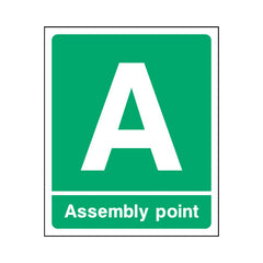 Assembly Point - A - Portrait Sign EE090 EE PT1