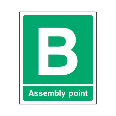 Assembly Point - B - Portrait Sign EE091 EE PT1