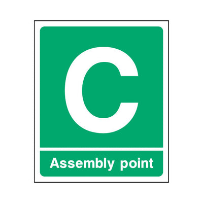 Assembly Point - C - Portrait Sign EE092 EE PT1