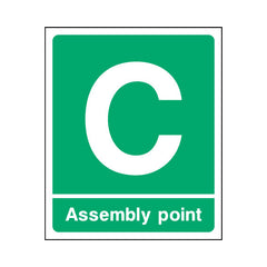 Assembly Point - C - Portrait Sign EE092 EE PT1