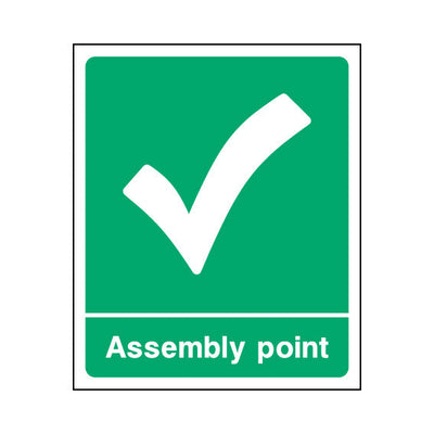 Assembly Point - Correct Icon - Portrait Sign EE075 EE PT1