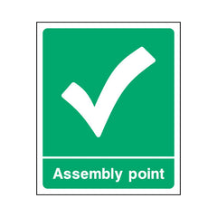 Assembly Point - Correct Icon - Portrait Sign EE075 EE PT1