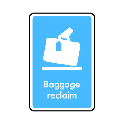 Baggage Reclaim - Portrait Sign IS039 IS PT1