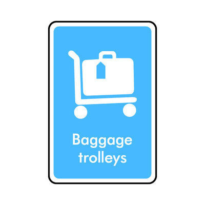 Baggage Trolleys - Portrait Sign IS038 IS PT1