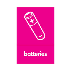 Batteries Disposal - Portrait Sign ER012 ER PT1