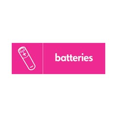 Batteries & Icon - Landscape Sign ER078 ER LN3