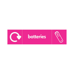 Batteries & Icon Recycling - Landscape Sign ER094 ER LN3