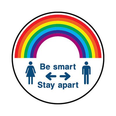 Be Smart - Stay Apart Circle - Circle Sign FG044 FG CR1