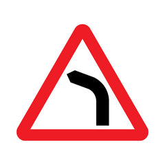 Bend To Left - Landscape Sign UKT012 UKT LN1
