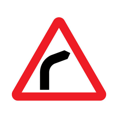 Bend To Right - Landscape Sign UKT011 UKT LN1