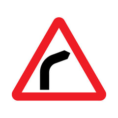 Bend To Right - Landscape Sign UKT011 UKT LN1