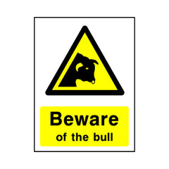 Beware Of The Bull - Portrait Sign - PT1 CA014 CA