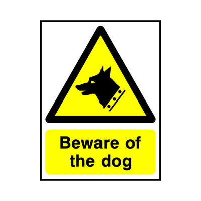 Beware Of The Dog - Portrait Sign S045 SE PT1