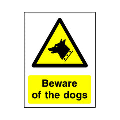 Beware Of The Dogs - Portrait Sign - PT1 CA004 CA