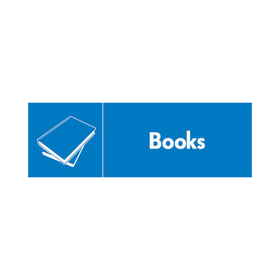 Books (v1) & Icon - Landscape Sign PAP008 PAP LN3