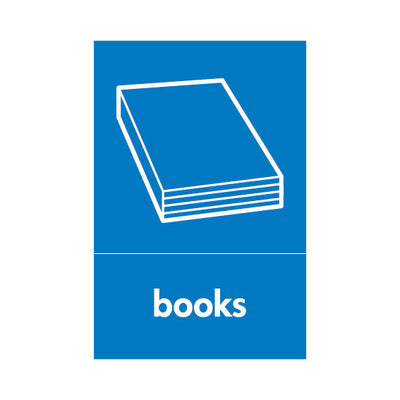 Books (v1) & Icon - Portrait Sign PAP031 PAP PT1