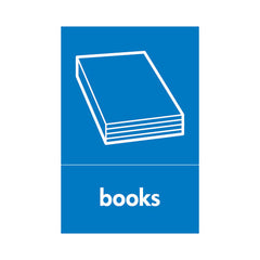 Books (v1) & Icon - Portrait Sign PAP031 PAP PT1