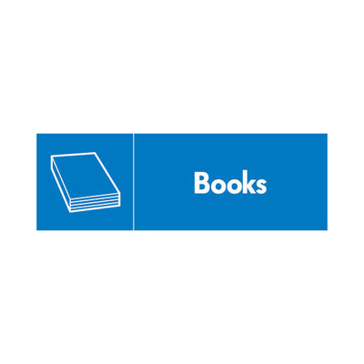 Books (v2) & Icon - Landscape Sign PAP009 PAP LN3