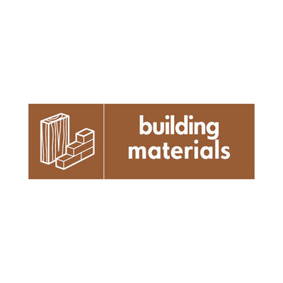 Building Materials With Icon - Landscape Sign - LN3 BMR007 BMR