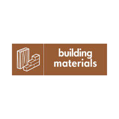 Building Materials With Icon - Landscape Sign - LN3 BMR007 BMR