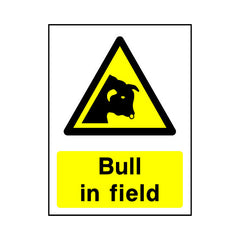 Bull In Field - Portrait Sign - PT1 CA015 CA